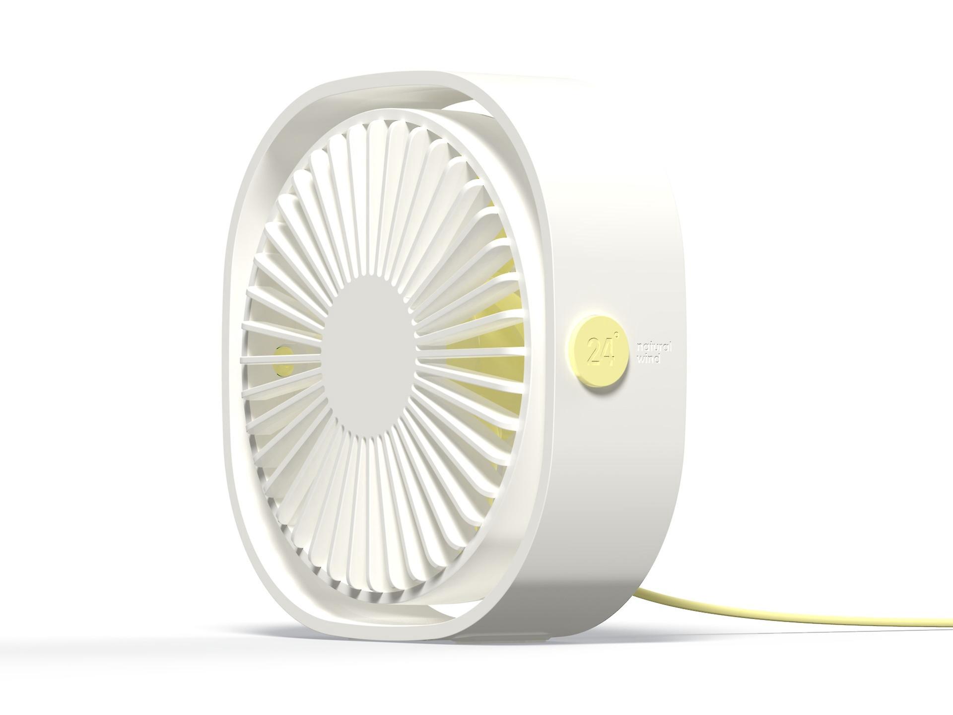 Weißer Usb-ventilator, Mini-ventilator, Leiser Ventilator, Tragbarer, Leiser Usb-ventilator Mit 3 Einstellbaren Geschwindigkeiten, Usb-ventilator Für Camping