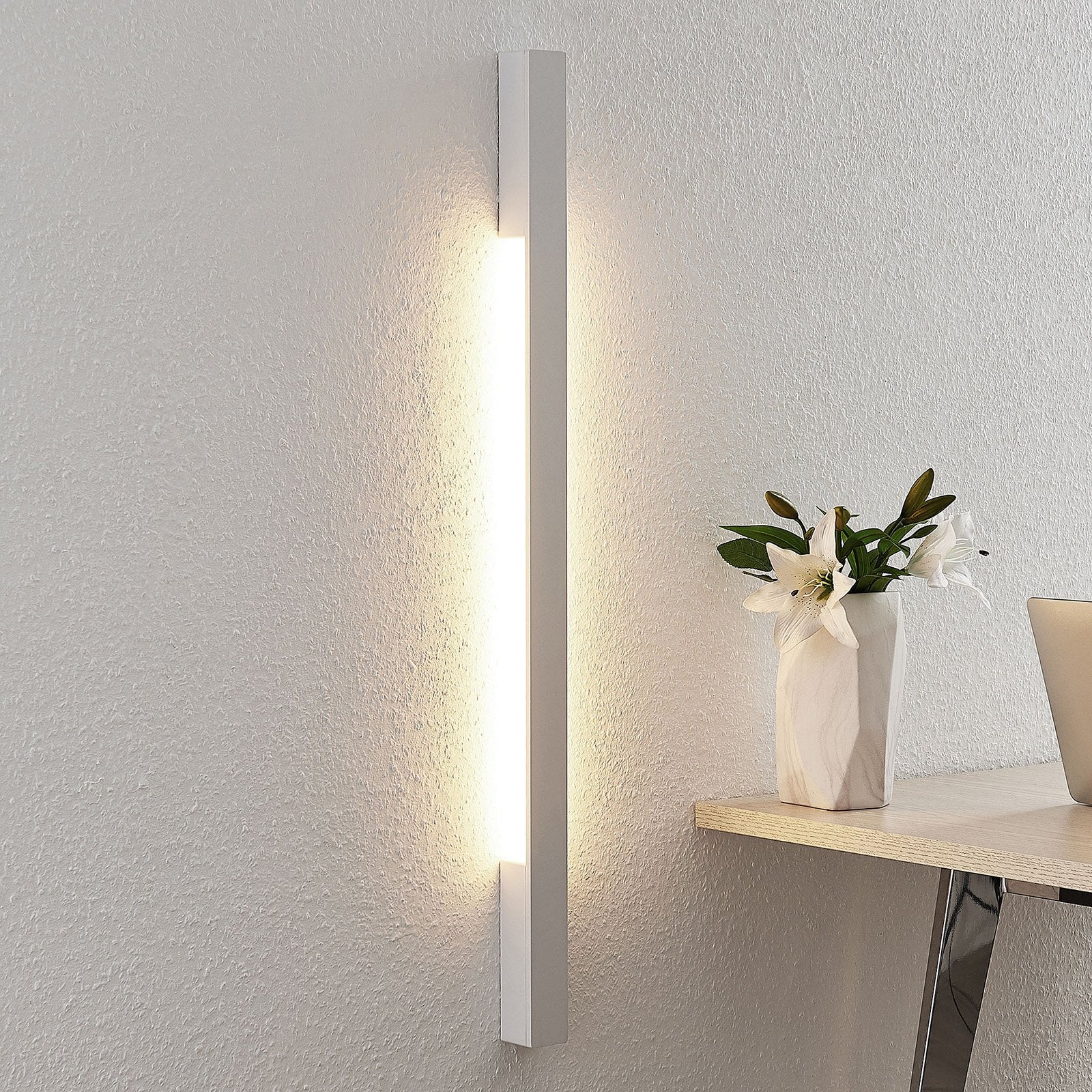 [neuwertig] B-ware Arcchio Ivano Led-wandleuchte Wandleuchte Lampe Leuchte 91 Cm Weiß Aluminium866
