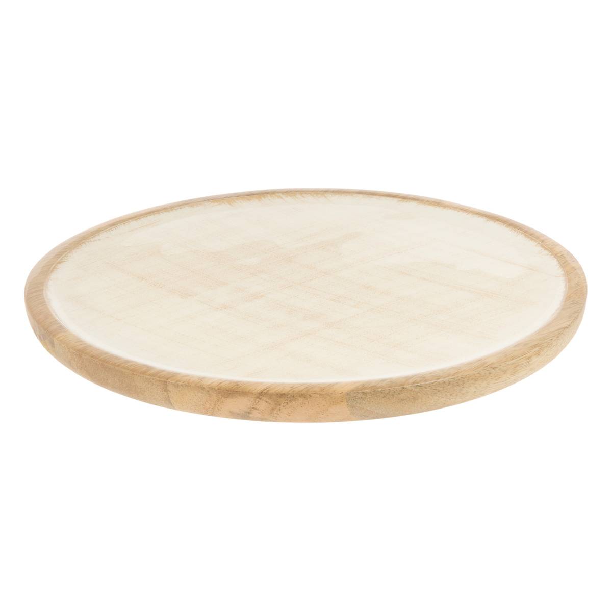Ava-präsentationsteller, Rund, Durchmesser 23 Cm, Weiß - Atmosphera Créateur D'Intérieur