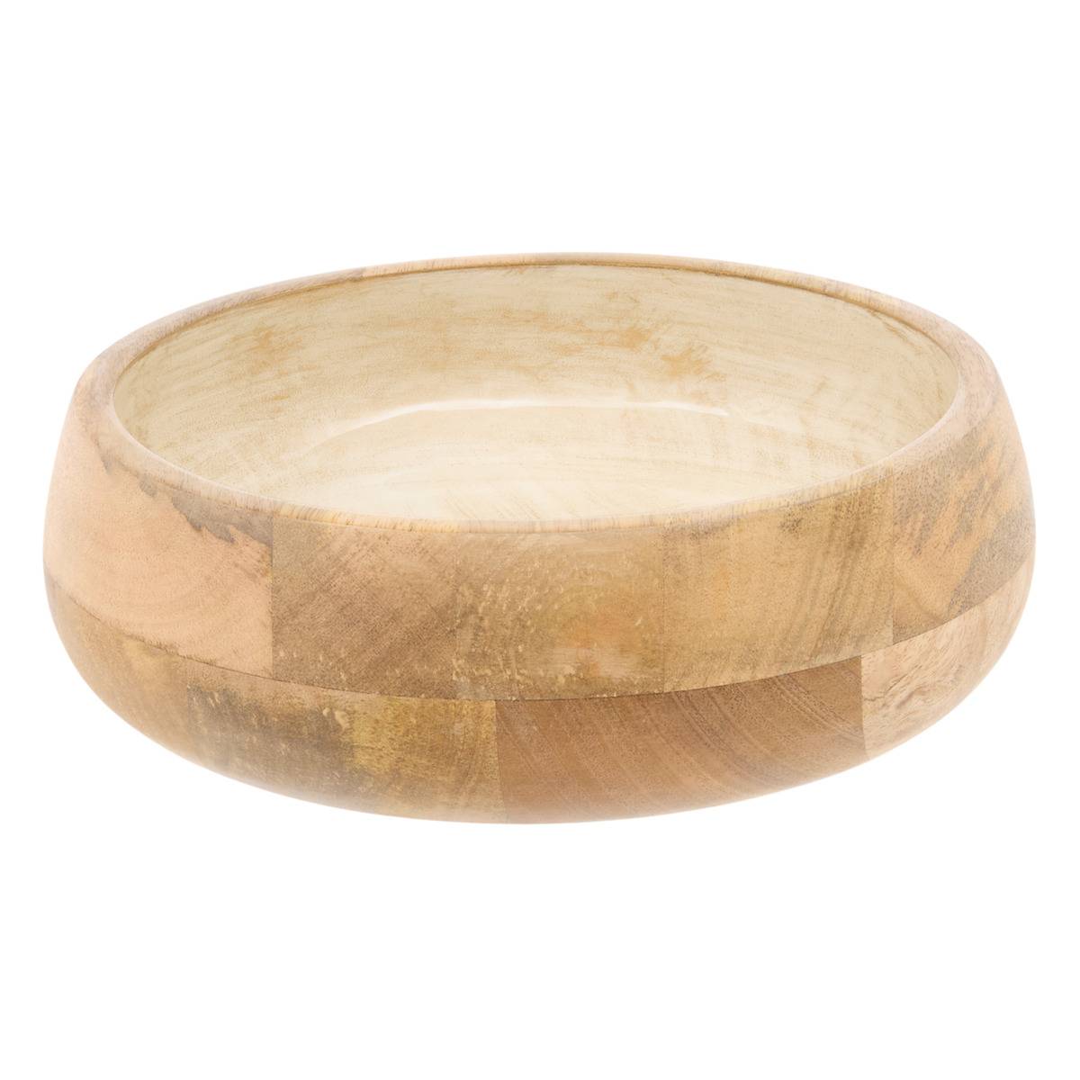 Zweifarbige Salatschüssel Aus Mangoholz „ava“, Durchmesser 25 Cm, Weiß - Atmosphera Créateur D'Intérieur
