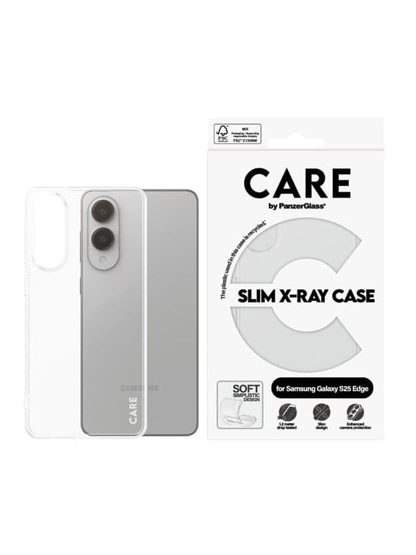 CARE by PanzerGlass Fashionable Case Transparent X-Ray Soft Basic Samsung S25 Edge