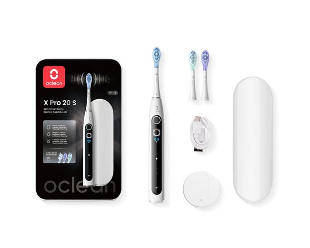 Oclean Elektrische Zahnbürste Electric Toothbrush X Pro 20 Set White