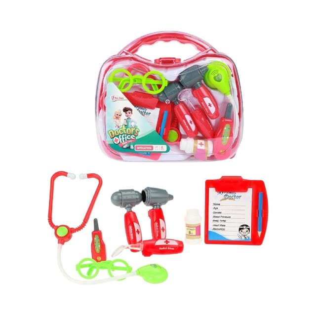 Toi-Toys - Doctor's set with Stethoscope in case 8 pcs.