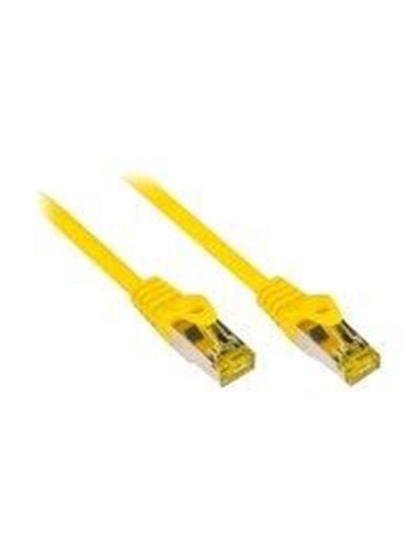 Alcasa electronik Good Connections patch cable - 15 cm - yellow - Gelb - 0.1m