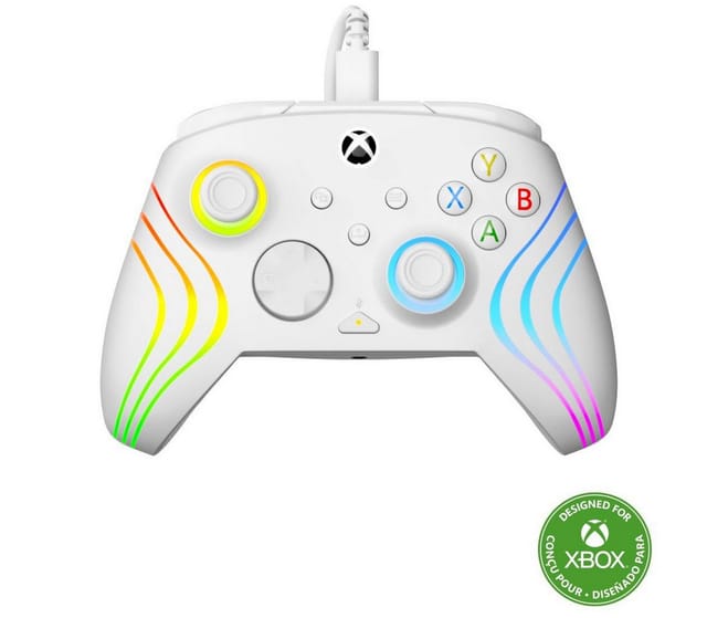 Turtle Beach Afterglow Wave - White - Wired Controller - Microsoft Xbox Series S