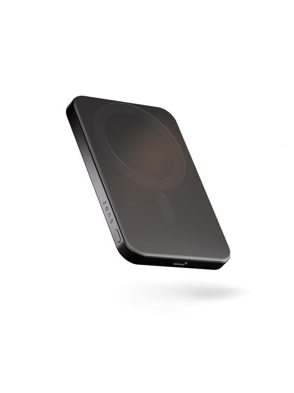 ZENS Slim Qi2 Aluminium Powerbank 5000 mAh - Black Powerbank (Akku) - schwarz - 5000 mAh
