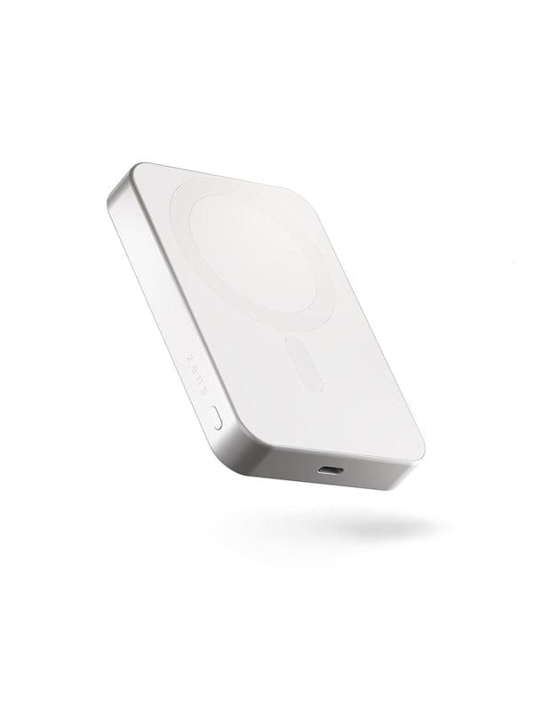 ZENS Slim Qi2 Aluminium Powerbank 10.000 mAh - White Powerbank (Akku) - Weiß - 10000 mAh