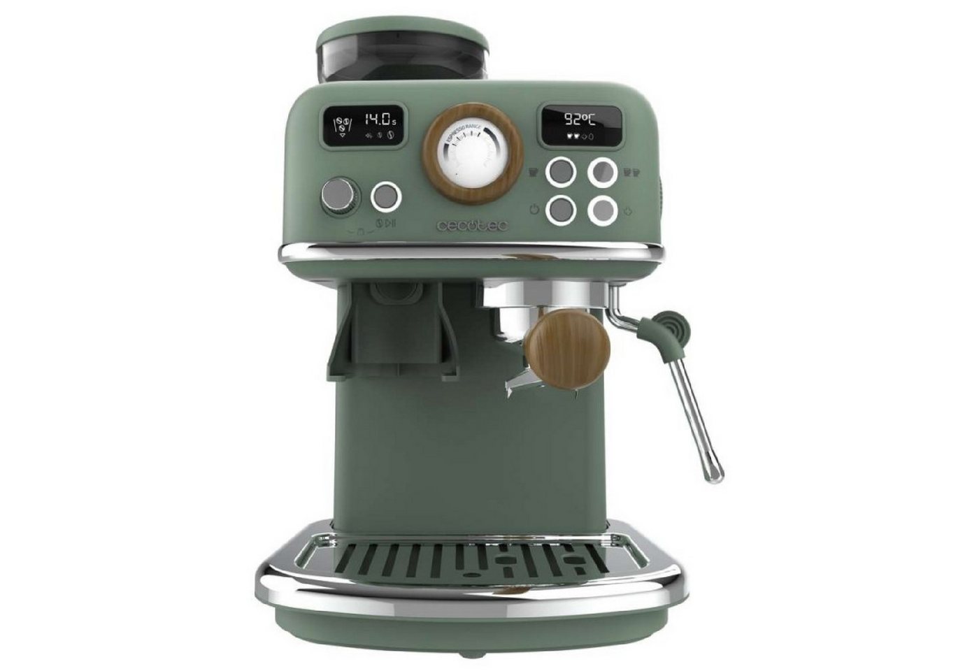 Cecotec Espressomaschine Power Espresso 20 Tradizionale Grind, 1500 W, Mahlwerk, 20 Bar, Pid Bild 3