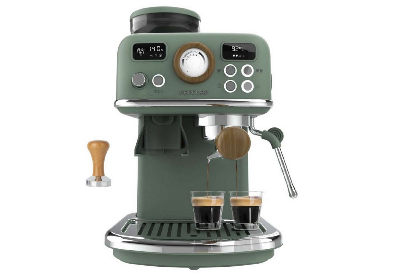 Cecotec Espressomaschine Power Espresso 20 Tradizionale Grind, 1500 W, Mahlwerk, 20 Bar, Pid Bild 5