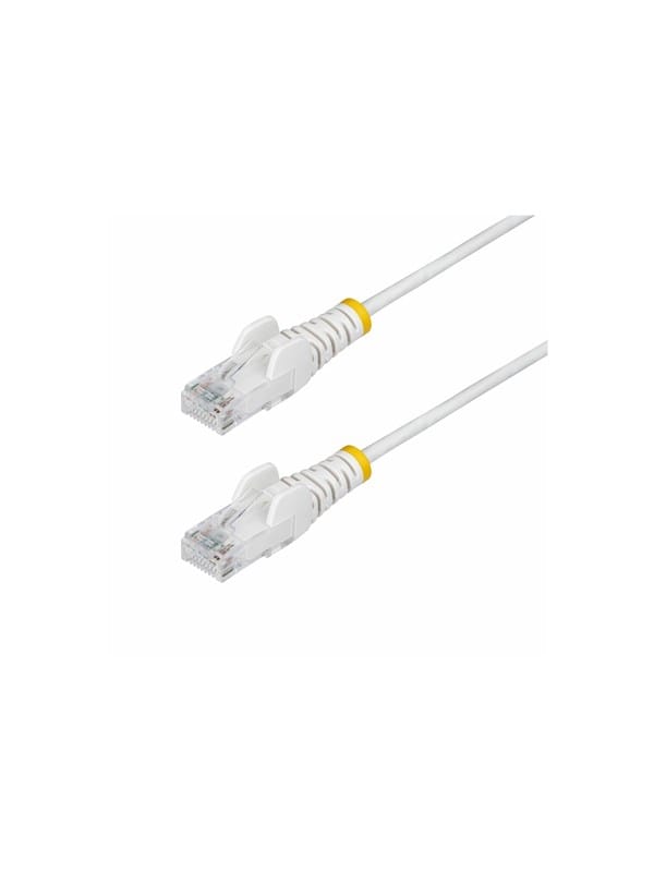 StarTech.com 50cm White Slim CAT6 Ethernet Cable Snagless 28AWG LSZH - patch cable - 50 cm - white - Weiß - 0.5m