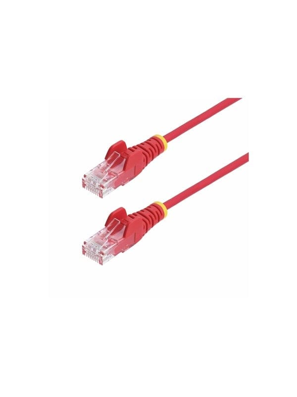 StarTech.com 1m Red Slim CAT6 Ethernet Cable Snagless 28AWG LSZH - patch cable - 1 m - red - Rot - 1m