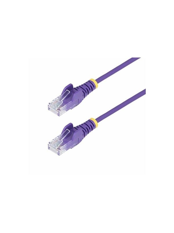 StarTech.com 1m Purple Slim CAT6 Ethernet Cable Snagless 28AWG LSZH - patch cable - 1 m - purple - Lila - 1m