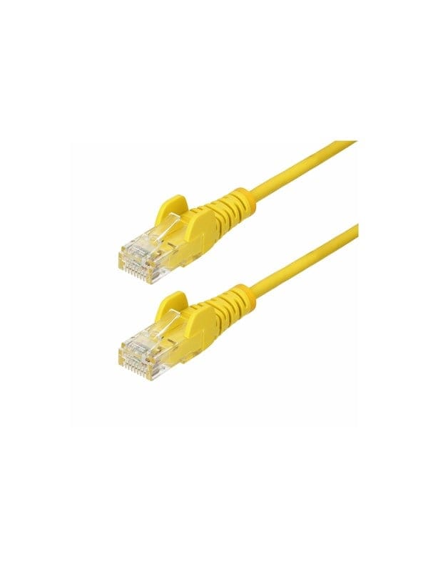 StarTech.com 2.5m Yellow Slim CAT6 Ethernet Cable Snagless 28AWG LSZH - patch cable - 2.5 m - yellow - Gelb - 2.5m