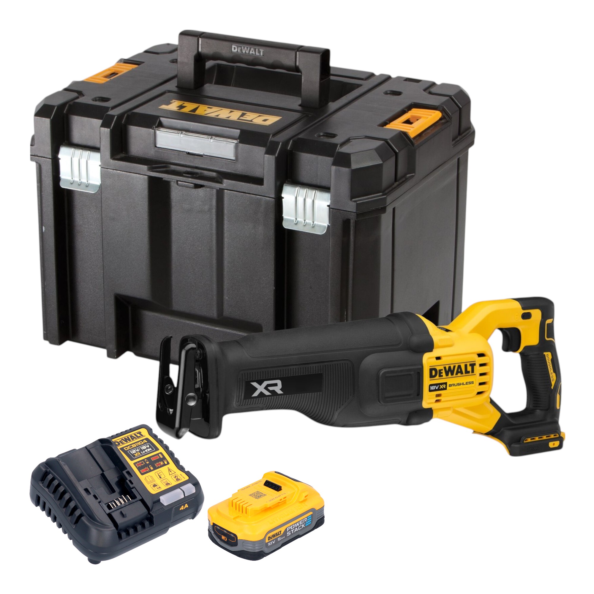 Dewalt Dcs 386 H1t Akku Säbelsäge 18 V Brushless + 1x Powerstack Akku 5,0 Ah + Ladegerät + Tstak