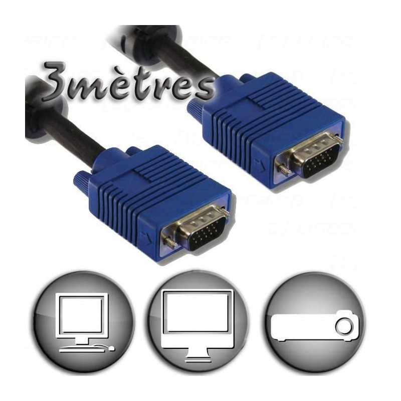 Vga Kabel Lineaire Hd15 3 M Schwarz