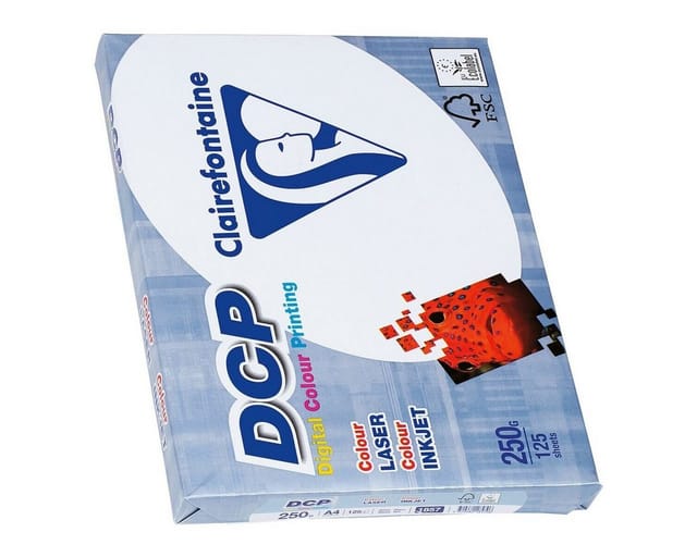 Clairefontaine DCP - plain paper - 125 sheet(s) - A4 - 250 g/m²