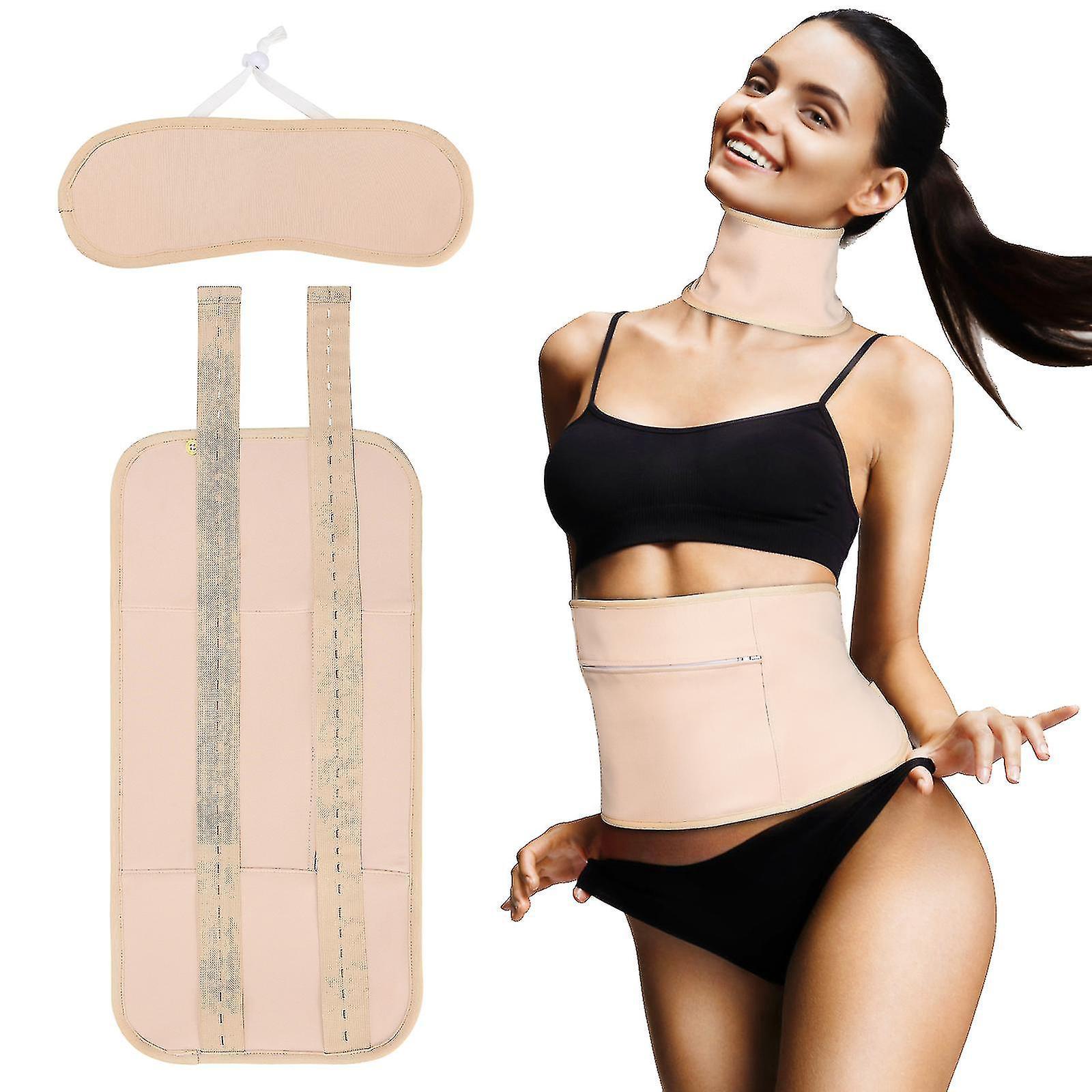 Rizinusöl-kompresse Für Taille, Schilddrüse Und Hals, Wiederverwendbar, Bio, Zur Leberentgiftung, Magen-set, Beige.