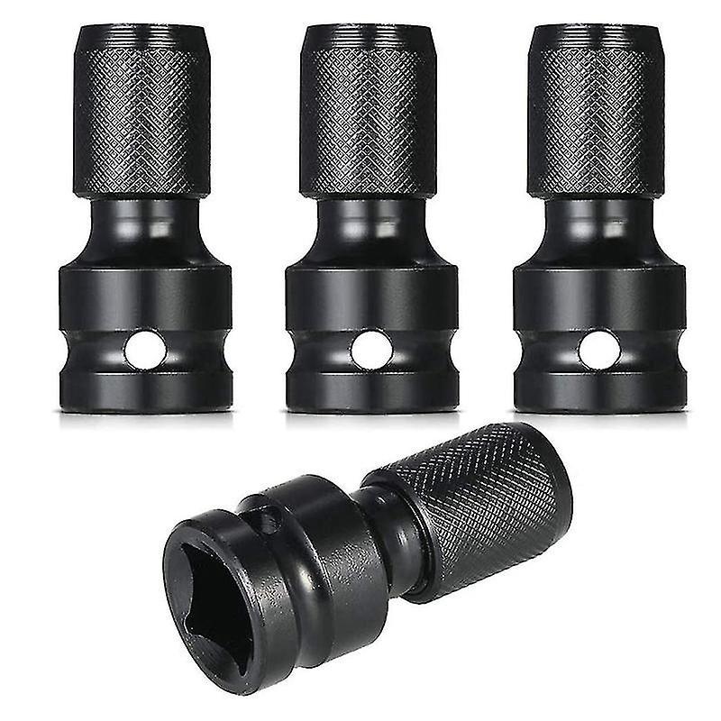 4-teiliger Schlagschrauberadapter, 1/2"-vierkantantrieb Auf 1/4"-sechskantaufnahme, Schnellspannfutter-adapter