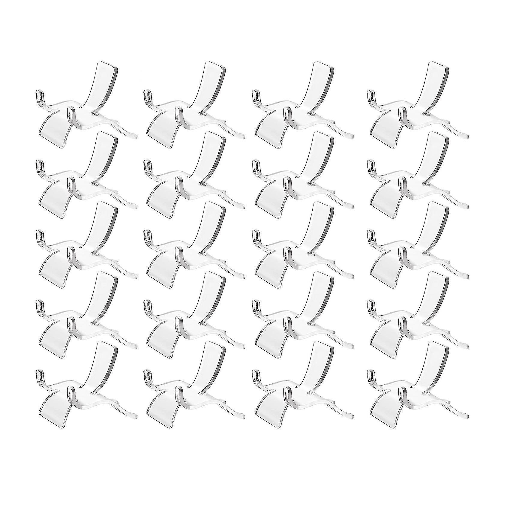 Set Mit 20 Transparenten Acryl-displayständern Für Mineralien, Achate, Fossilien Und Korallen (kleine Modelle).