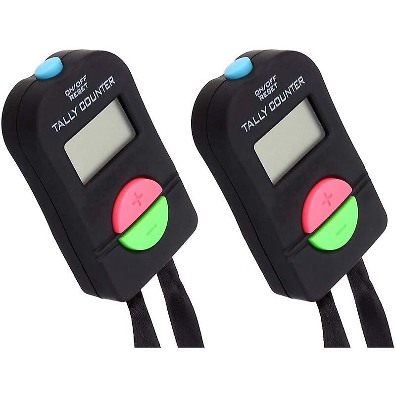 Set Aus 2 Digitalen, Manuellen Elektronischen Zählern Mit Display