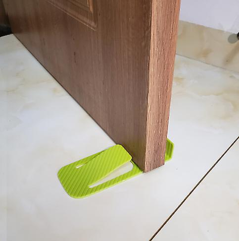 Grüner, Federbelasteter Türstopper (4er-set) Mit Türschutz