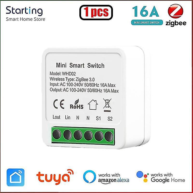 10 Yandex Alice Tuya Mini Zigbee 3.0 Smart-schalter Für Smart Home (1 Stück)