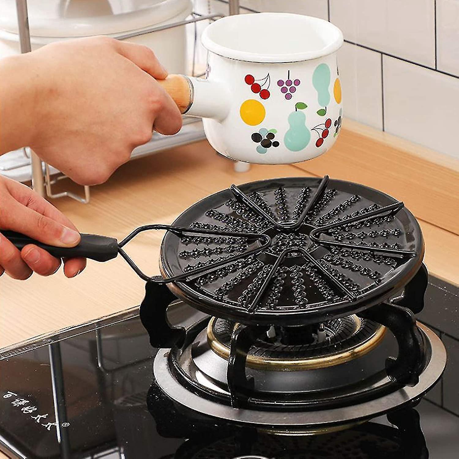 Wärmediffusionsplatte Aus Eisen, Gleichmäßige Wärmeleitungsplatte, Flammenreduzierer, Simmerring Für Gasherde Und Glaskeramikkochfelder, Konverter Für Kaffee Und Milch.
