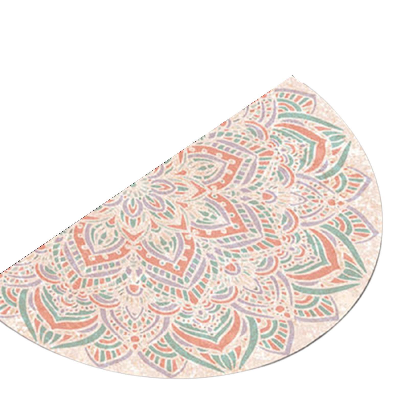 Halbrunde Fußmatte, Rutschfeste Eingangsmatte, Willkommensmatte Für Die Terrasse – 40 X 80 Cm – B