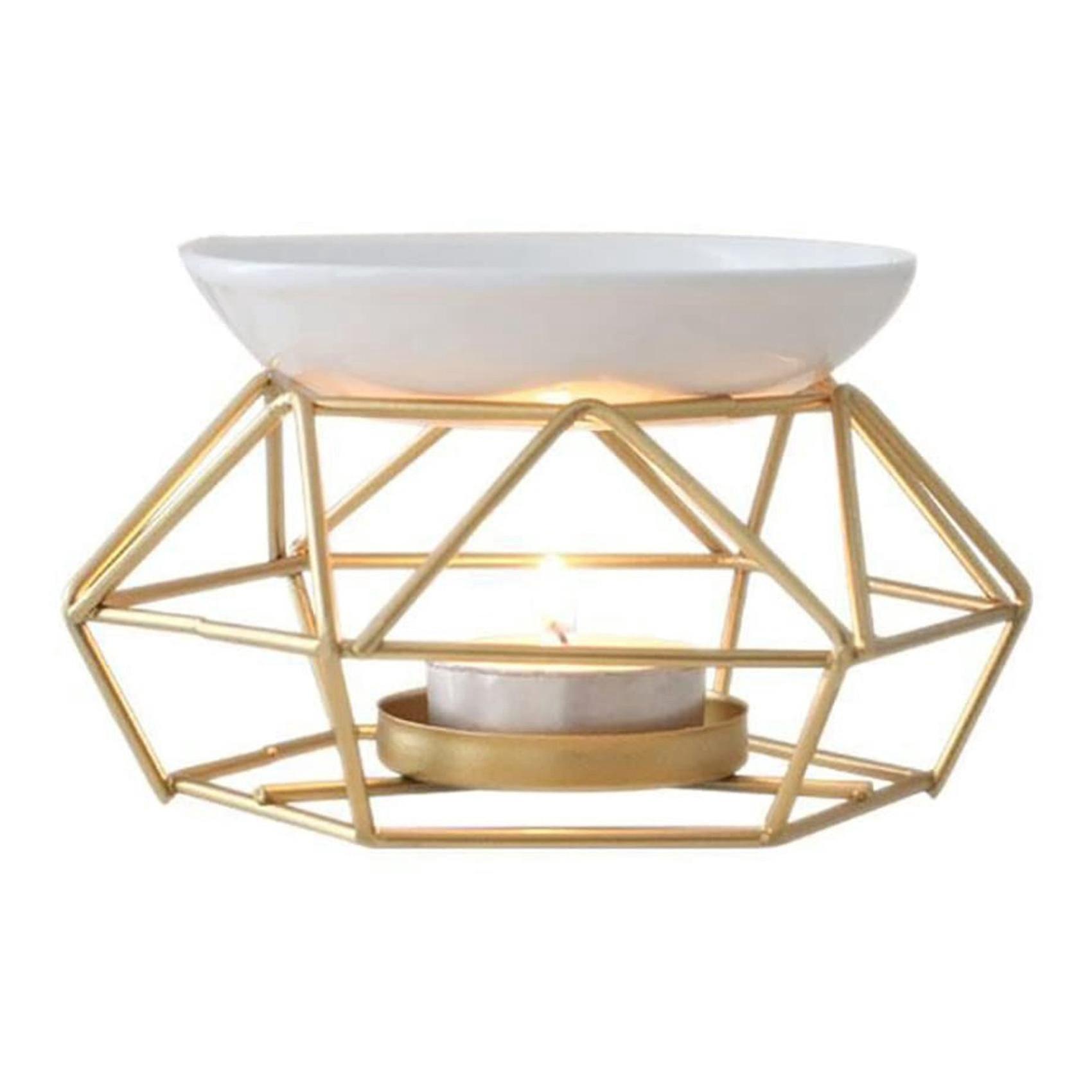 Keramik-parfümlampe, Duftölbrenner, Metallbrenner Für Ätherische Öle Und Duftwachs.