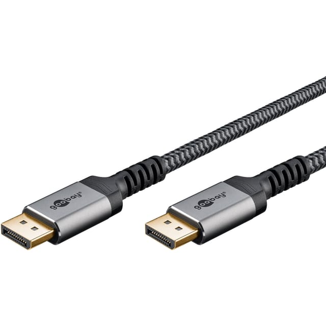 Pro DisplayPort Plus 2.0/2.1 - Display Kabel - 1m - Grau