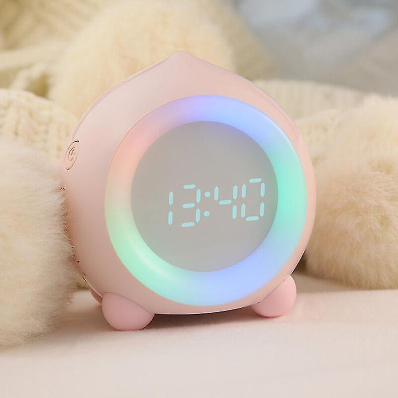 Led-digitalwecker Für Kinder, Nachtlicht Für Mädchen Und Jungen, Einstellbare Lautstärke, Schlummerfunktion, Usb-aufladung.
