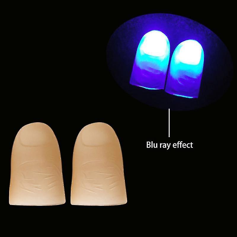 Magisches, Leuchtendes Daumenspielzeug, Im Dunkeln Leuchtende Daumen, Blinkende Leds, Zaubertrick, Blaues Licht