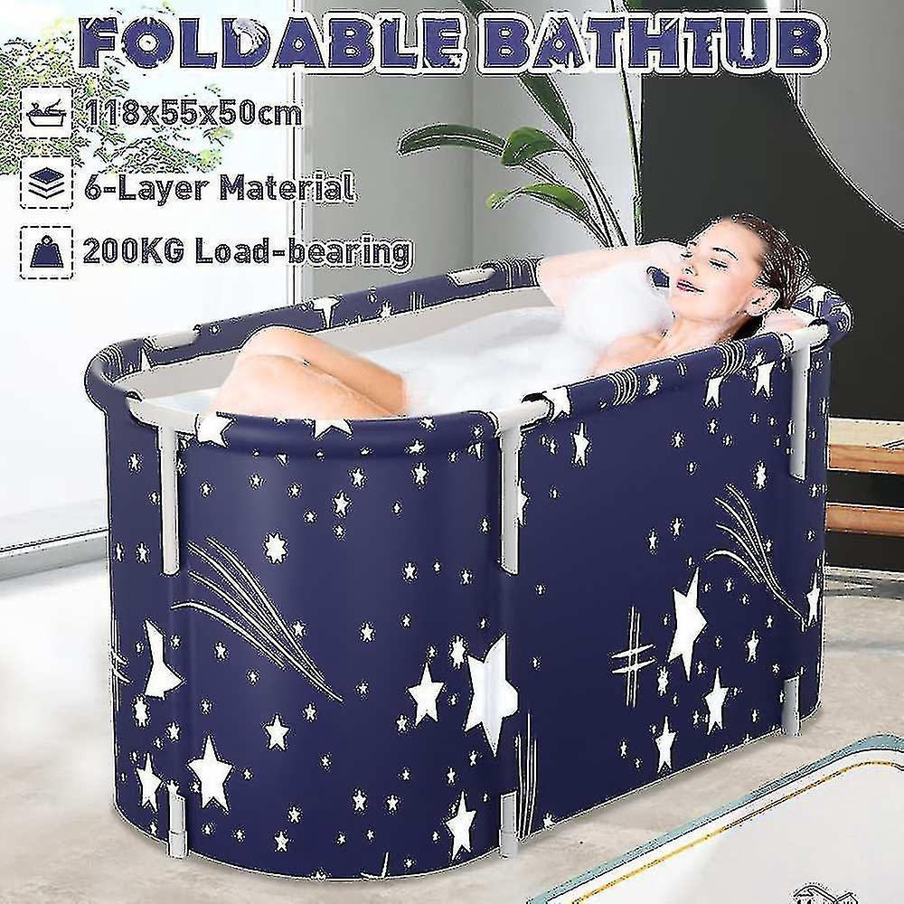 118 Cm Lange, Tragbare Faltbadewanne Für Erwachsene Und Kinder, Ideal Für Den Pool. Pvc-badewanne Mit Wärmeisolierung Für Bad Und Spa.