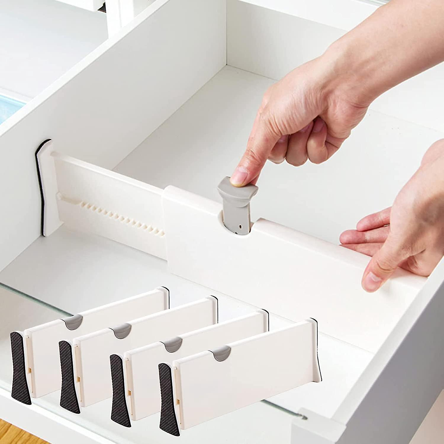 Schubladeneinsätze (4er-set) – Verstellbare Schubladenorganizer (27,8–43,5 Cm) – Schubladeneinsätze Für Küche, Schlafzimmer, Babyzimmer Oder Büro