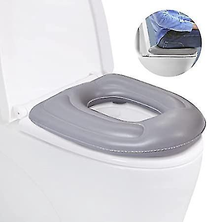 Aufblasbares Toilettensitzkissen, Erhöhtes, Donut-förmiges Kissen, Höhenverstellbarer Toilettensitz, Pvc-toilettenstuhl-stützkissen Für Erwachsene, Senioren, Ältere Menschen, Menschen Mit Behinderunge