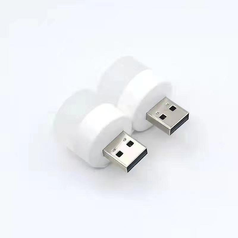 Usb-led-leselampe Mit Augenschutz, Warmweißes Licht Für Laptop, Computer, Schreibtisch – Kleine Runde Größe (10 Leds)