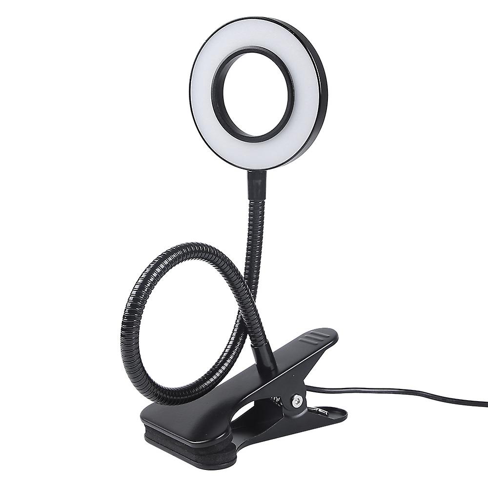 Schwarze Led-schreibtischlampe Mit Klemme Und Adapter, 3 Farbtemperaturen Und 10 Helligkeitsstufen, Flexible Usb-leselampe Zum Anklemmen Für Kinderbetten Oder Computerarbeit