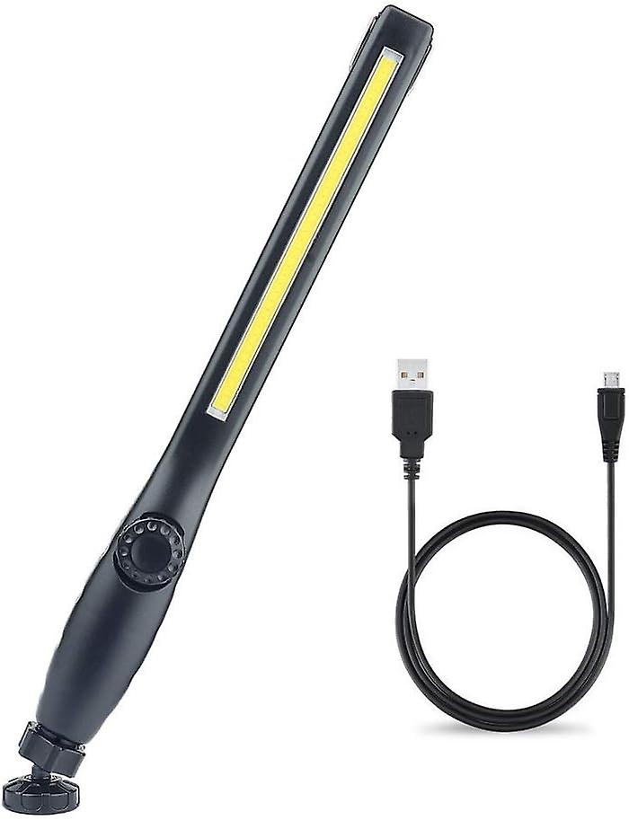 Wiederaufladbare Led-arbeitsleuchte Mit 360°-drehung, Magnetfuß Und Usb-ladefunktion – Ideal Für Haus, Werkstatt Und Inspektionen Im Freien