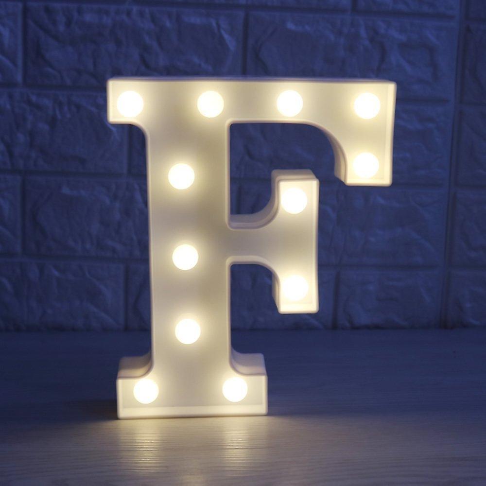Led-beleuchteter Buchstabe F Mit Drahtlosem Timer Und Fernbedienung Zur Helligkeitsregulierung Für Geburtstage, Partys, Hochzeiten, Feiertage Und Den Gebrauch Zu Hause.