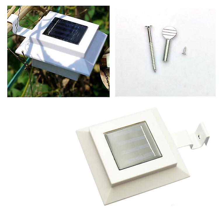 Set Mit 6 Quadratischen 12 Cm Led-solarleuchten Für Den Außenbereich