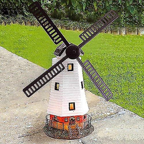 Dekorative Gartenwindmühle, Automatische, Wasserdichte, Solarbetriebene Windmühle Mit Led-beleuchtung Zur Gartendekoration