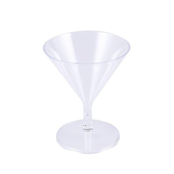 Set Mit 24 Einweg-martinigläsern Aus Kristallklarem Kunststoff, 60 Ml, Unzerbrechlich, Für Cocktails Und Weine, Perfekt Für Partys.