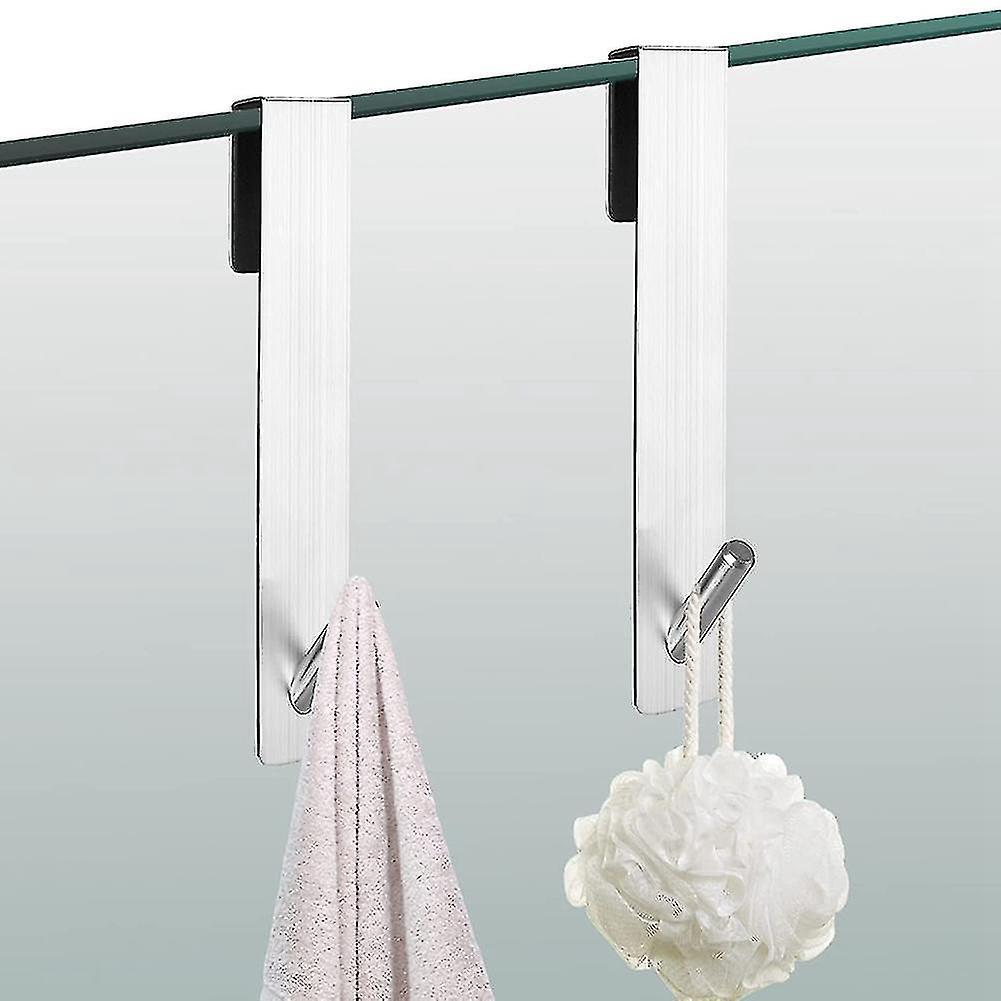 Set Mit 4 Ausziehbaren Haken Für Glasduschtüren, Handtuchhaken Aus Edelstahl