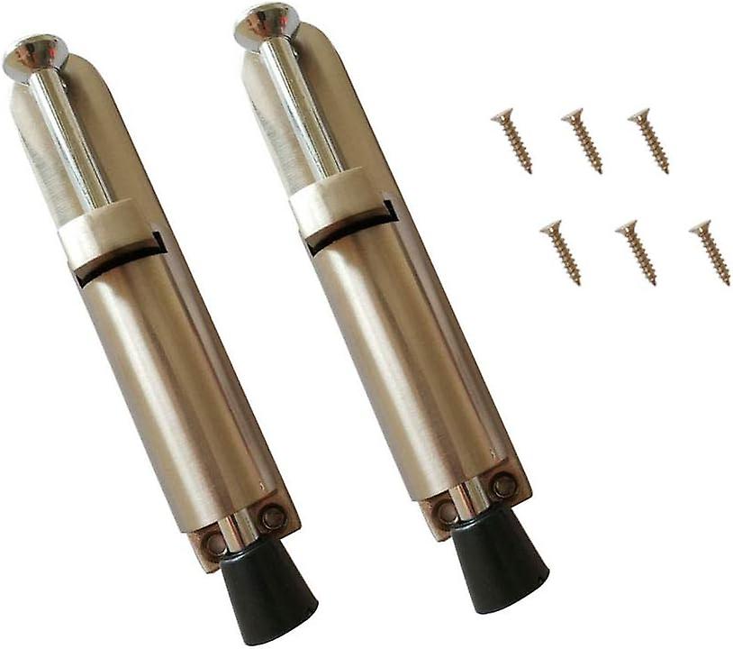 2-teiliger Türstopper Aus Edelstahl Mit Feder Und Schrauben