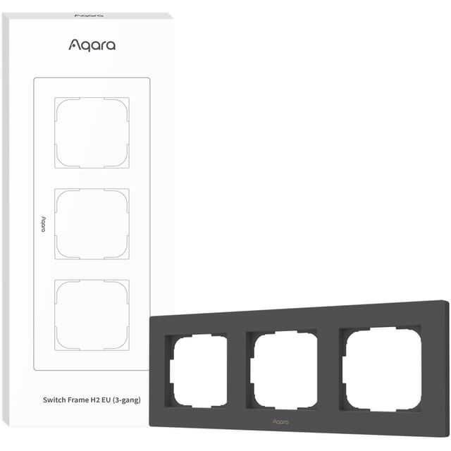 Aqara Switch Frame H2 EU Grey (3-gang)