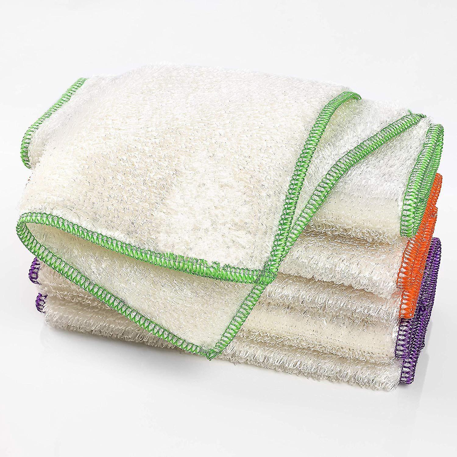 Küchentücher Aus 100 % Bambus, Weiß, 30 X 25 Cm, Farben Nach Zufallsprinzip.