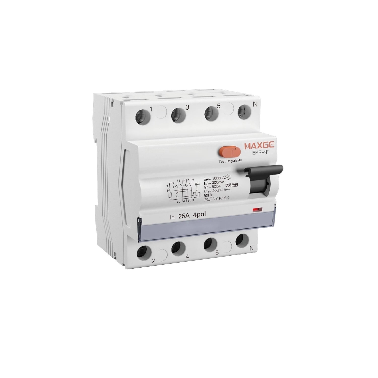 Fi-schutzschalter 4p 300ma 40a 6ka Klasse A Superimmun Maxge 40 A