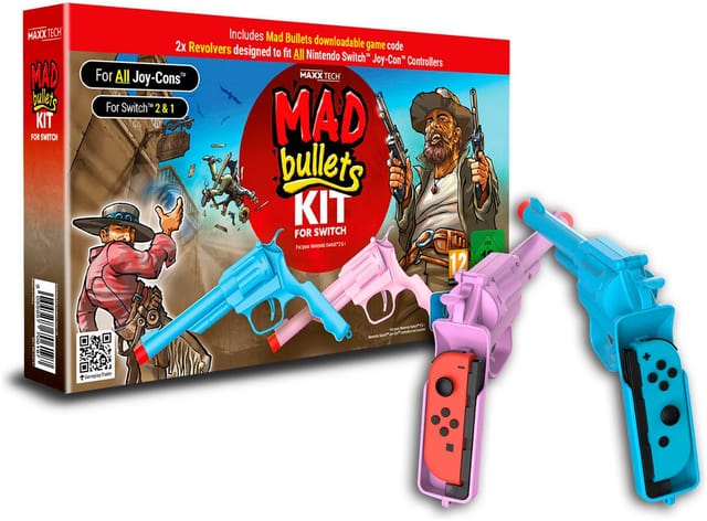 MAXX TECH Mad Bullets CIB with Switch 2 & 1 compatible accessory - Nintendo Switch 2