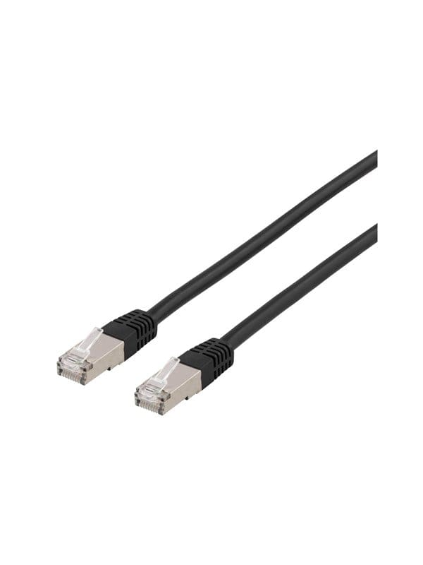Deltaco patch cable - 1 m - black - Schwarz - 1meter