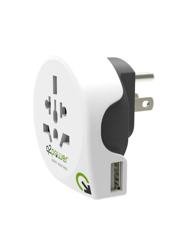 Q2Power USA to Europe - power connector adaptor - NEMA 5-15 to CEE 7/4